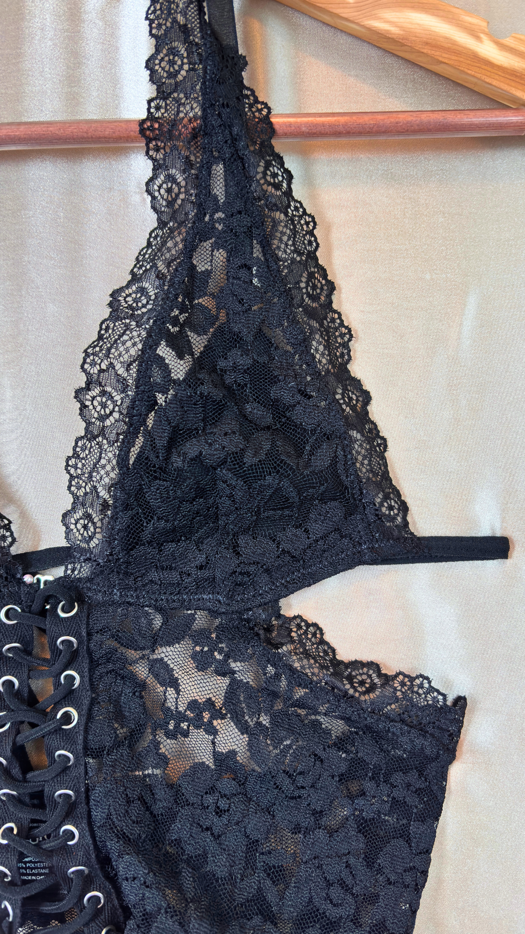 Gothic Lace Halter Top TRÈS FOU OR SOMETHING