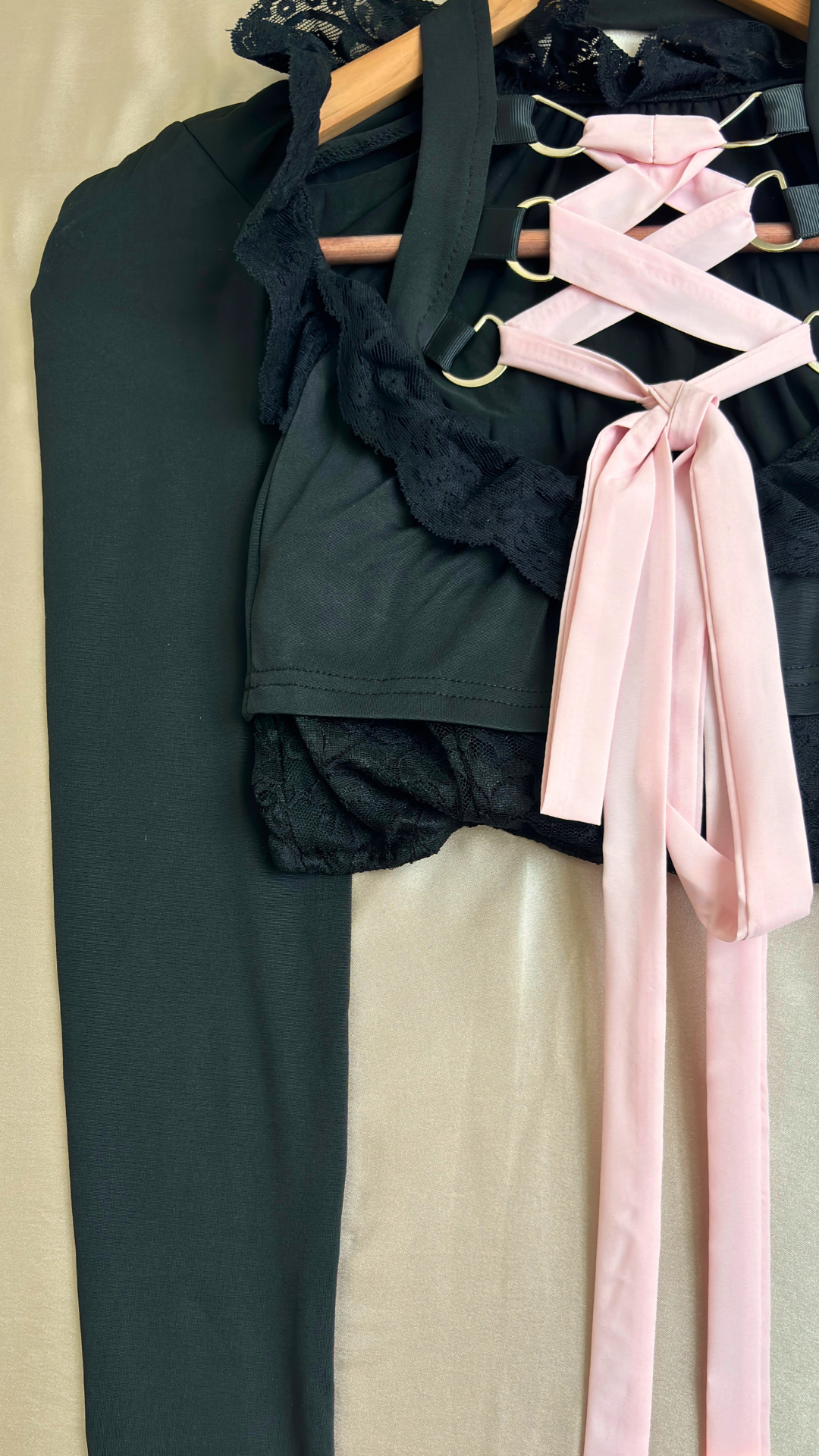 Pink Ribbon Tease Top TRÈS FOU OR SOMETHING