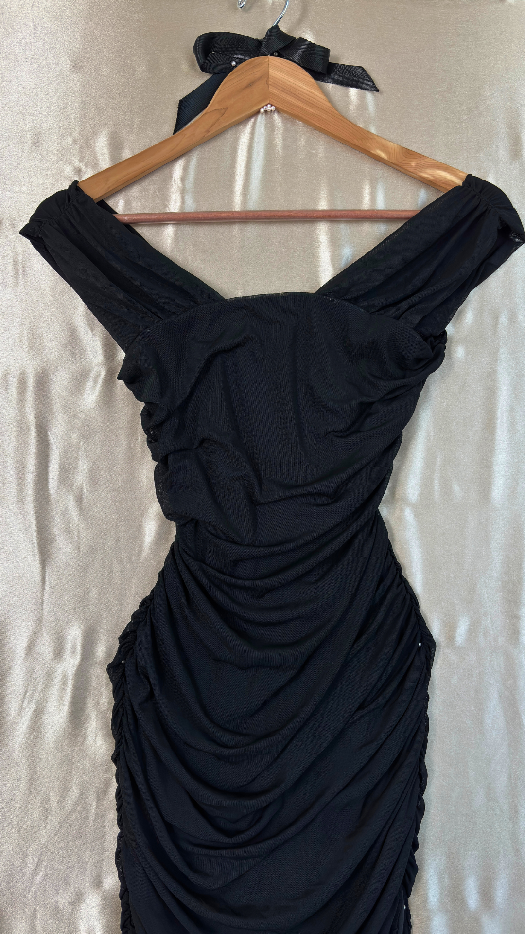 Captivating Off The Shoulder Slit Dress TRÈS FOU OR SOMETHING