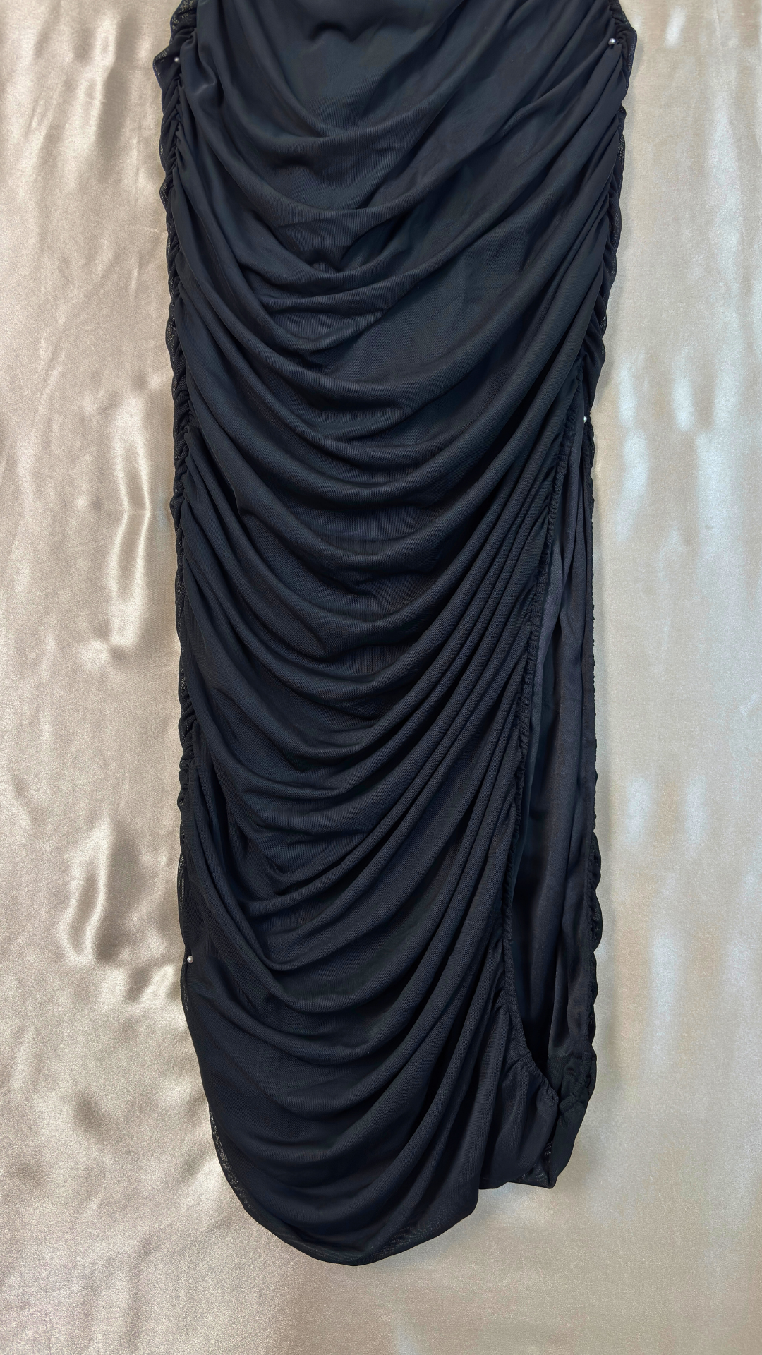 Captivating Off The Shoulder Slit Dress TRÈS FOU OR SOMETHING
