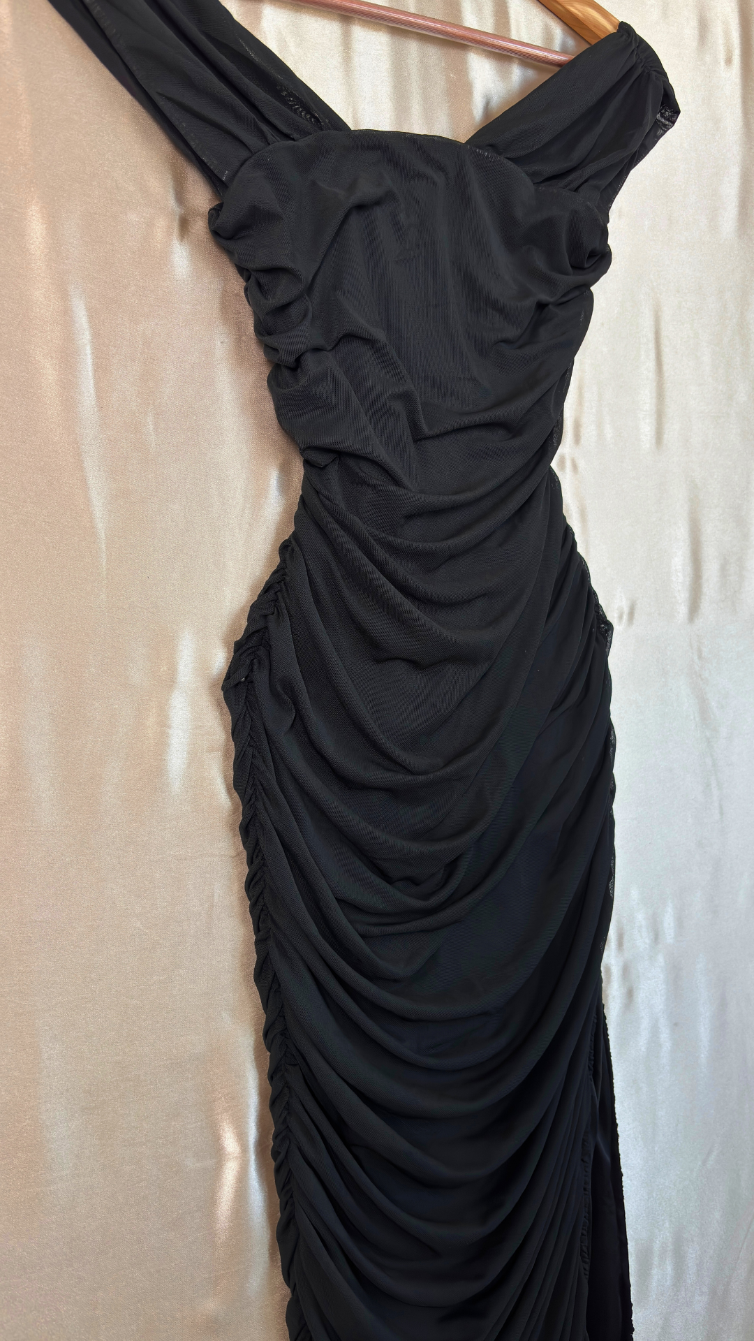 Captivating Off The Shoulder Slit Dress TRÈS FOU OR SOMETHING