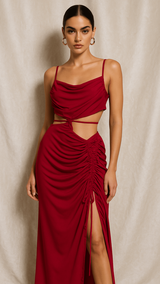 Asymmetric Dancing Heart Dress - HÔTEL TRÈS FOU