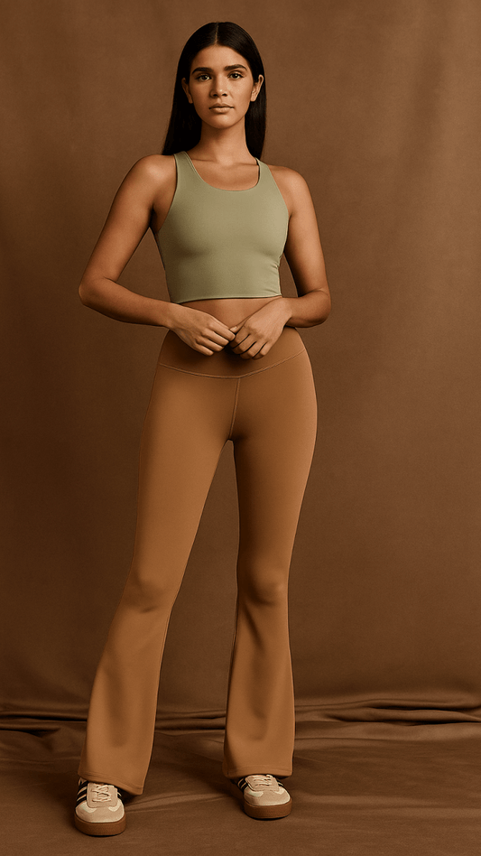 Athleisure Flare Leg Pants - CHAMBRE 535