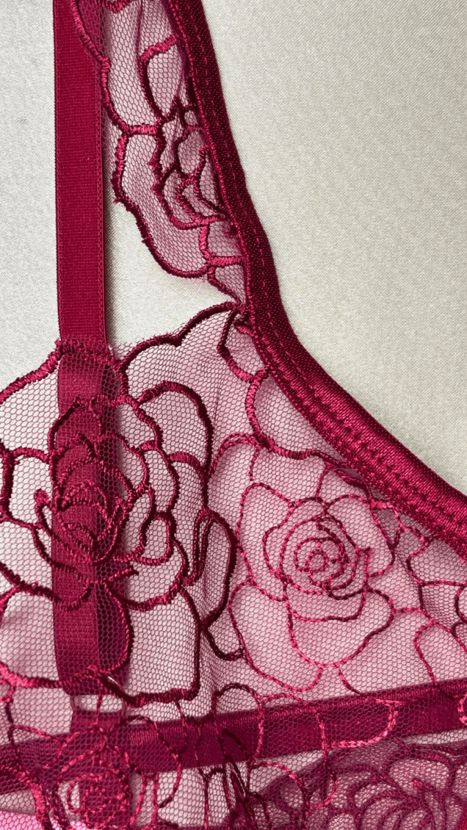 Burgundy Bra - TRÈS FOU OR SOMETHING