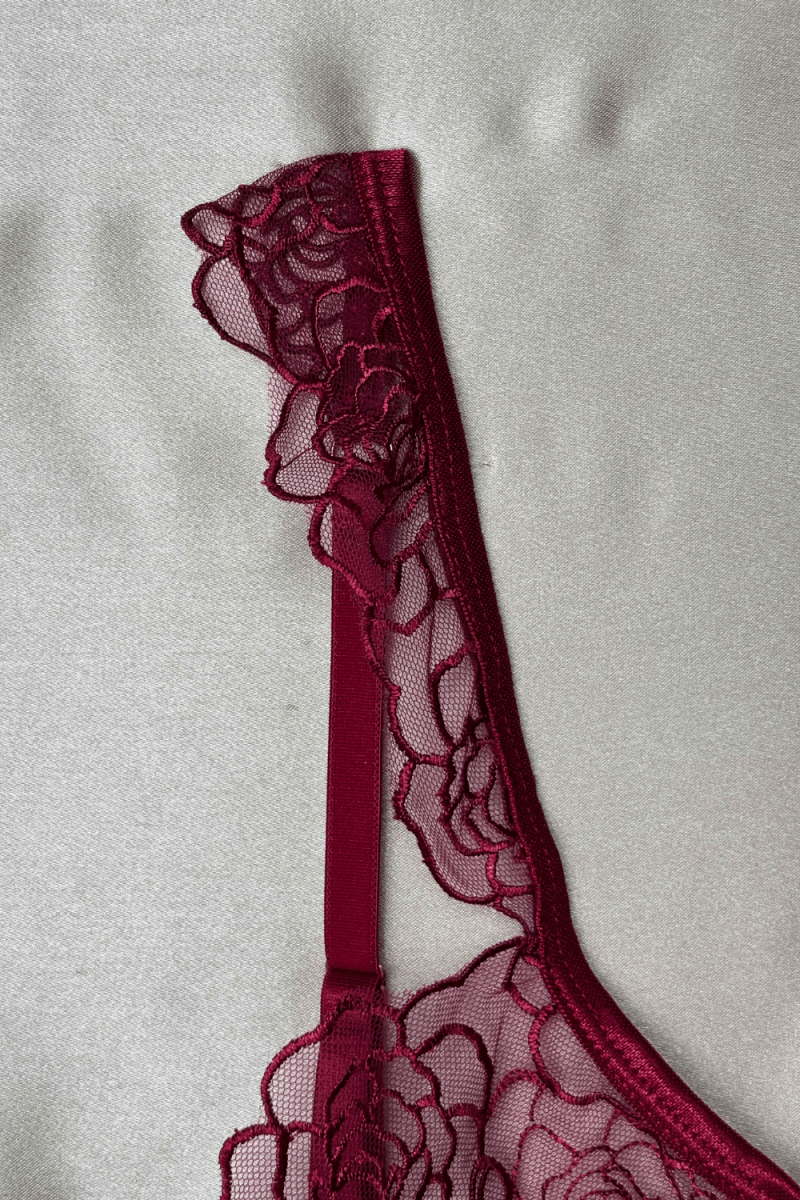 Burgundy Bra - TRÈS FOU OR SOMETHING
