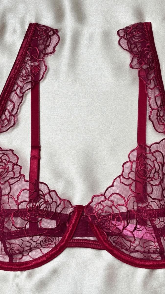 Burgundy Bra - TRÈS FOU OR SOMETHING