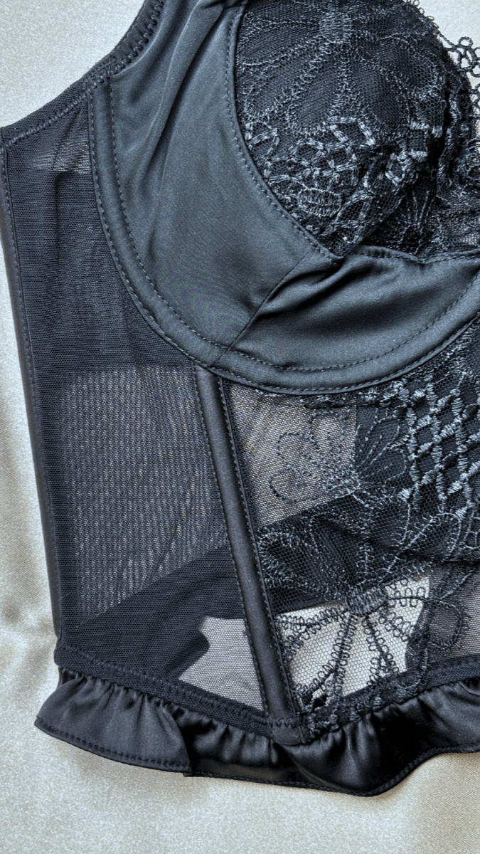 Cecile Black Bustier - TRÈS FOU OR SOMETHING