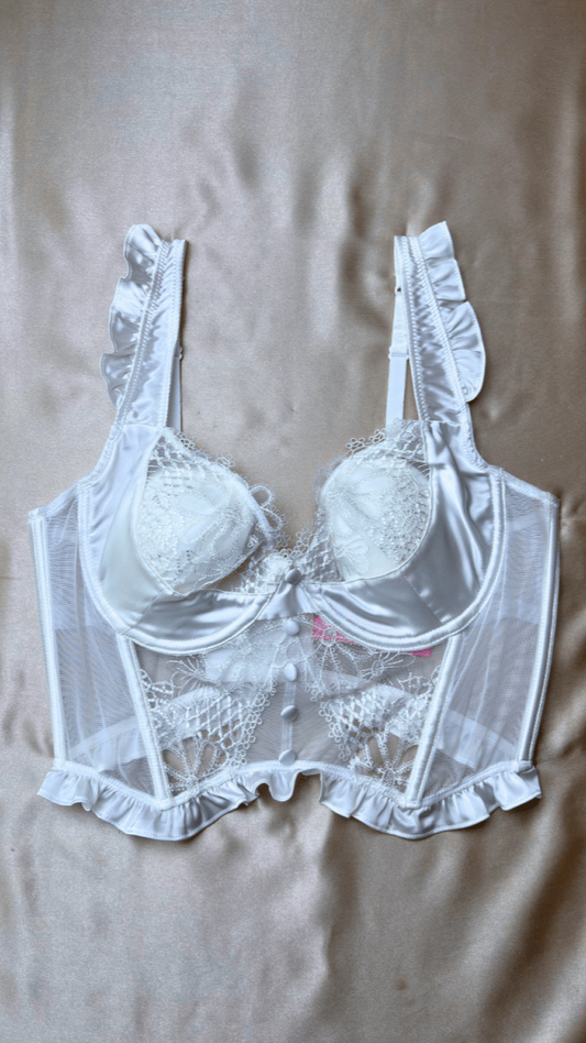 Cecile White Bustier - TRÈS FOU OR SOMETHING