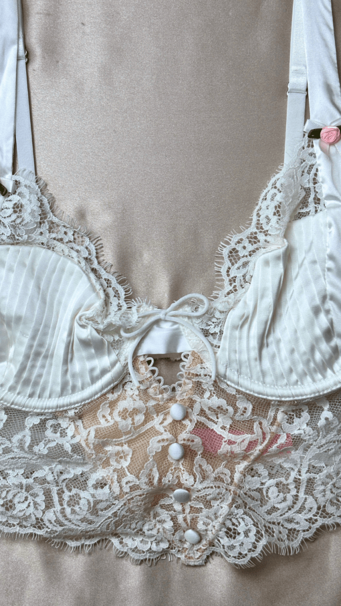 Celine White Bralette - TRÈS FOU OR SOMETHING