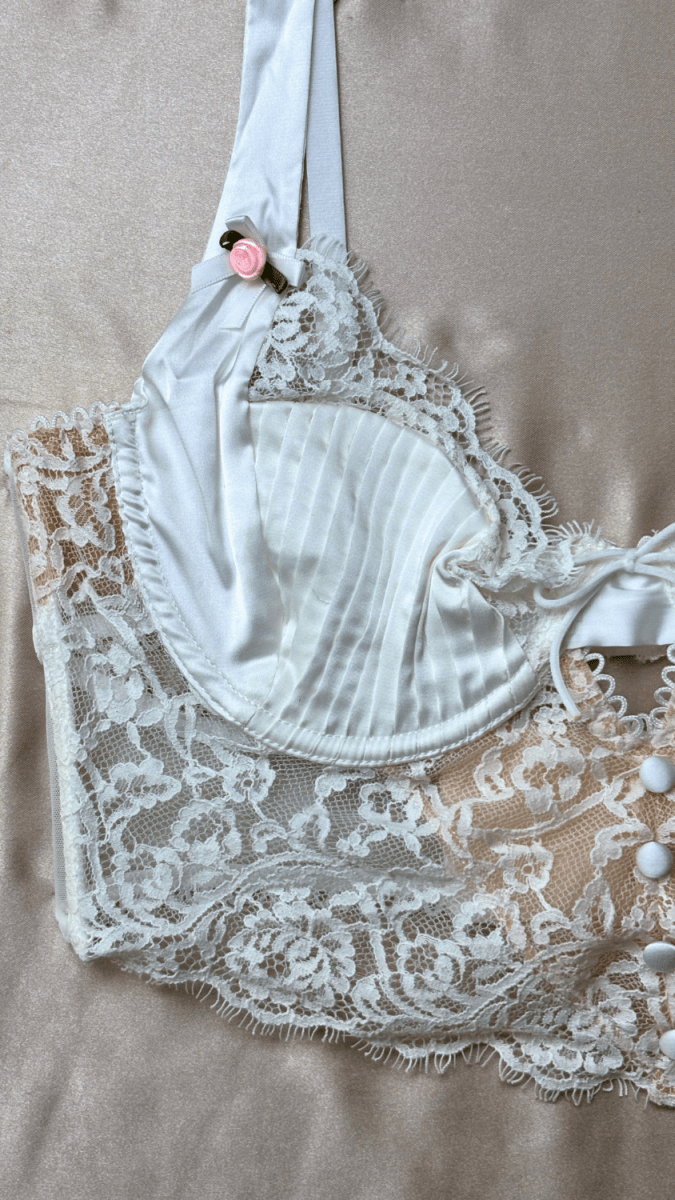 Celine White Bralette - TRÈS FOU OR SOMETHING