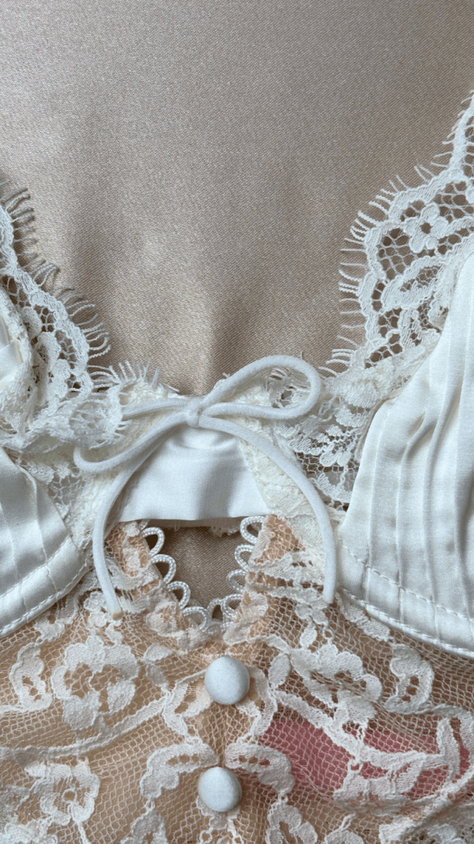 Celine White Bralette - TRÈS FOU OR SOMETHING