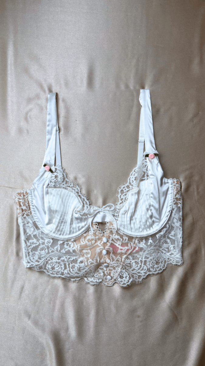Celine White Bralette - TRÈS FOU OR SOMETHING