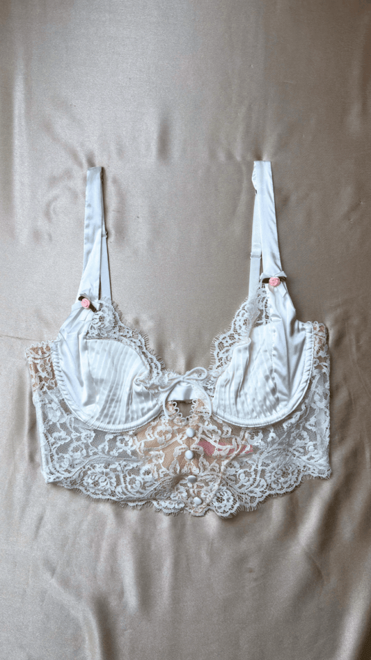 Celine White Bralette - TRÈS FOU OR SOMETHING
