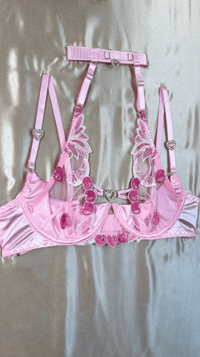 Cherry Bomb Heart Bra - TRÈS FOU OR SOMETHING