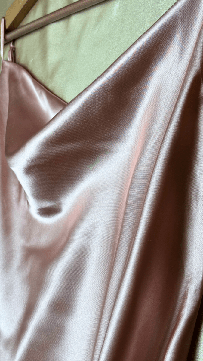 Cowl Neck Satin Pajama Tank - TRÈS FOU OR SOMETHING