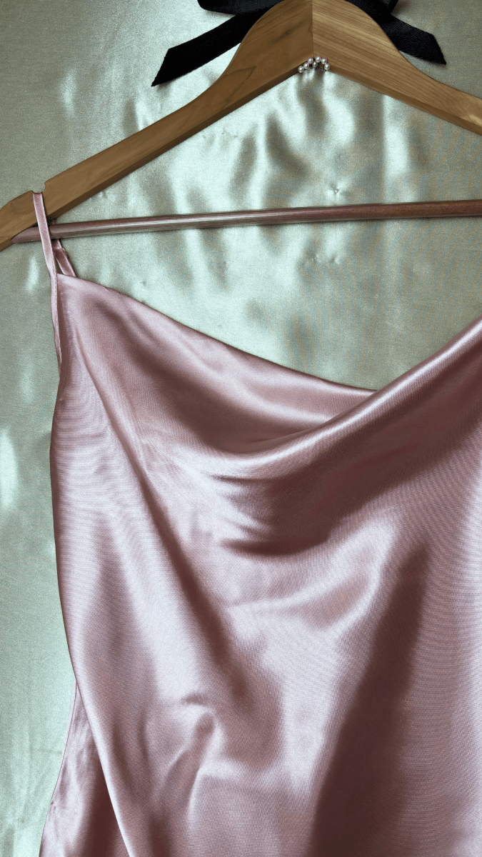 Cowl Neck Satin Pajama Tank - TRÈS FOU OR SOMETHING