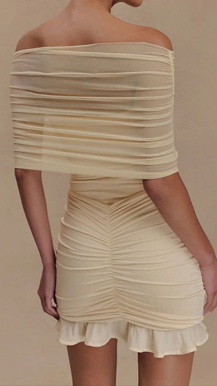 Creamy Chiffon Dress - TRÈS FOU OR SOMETHING