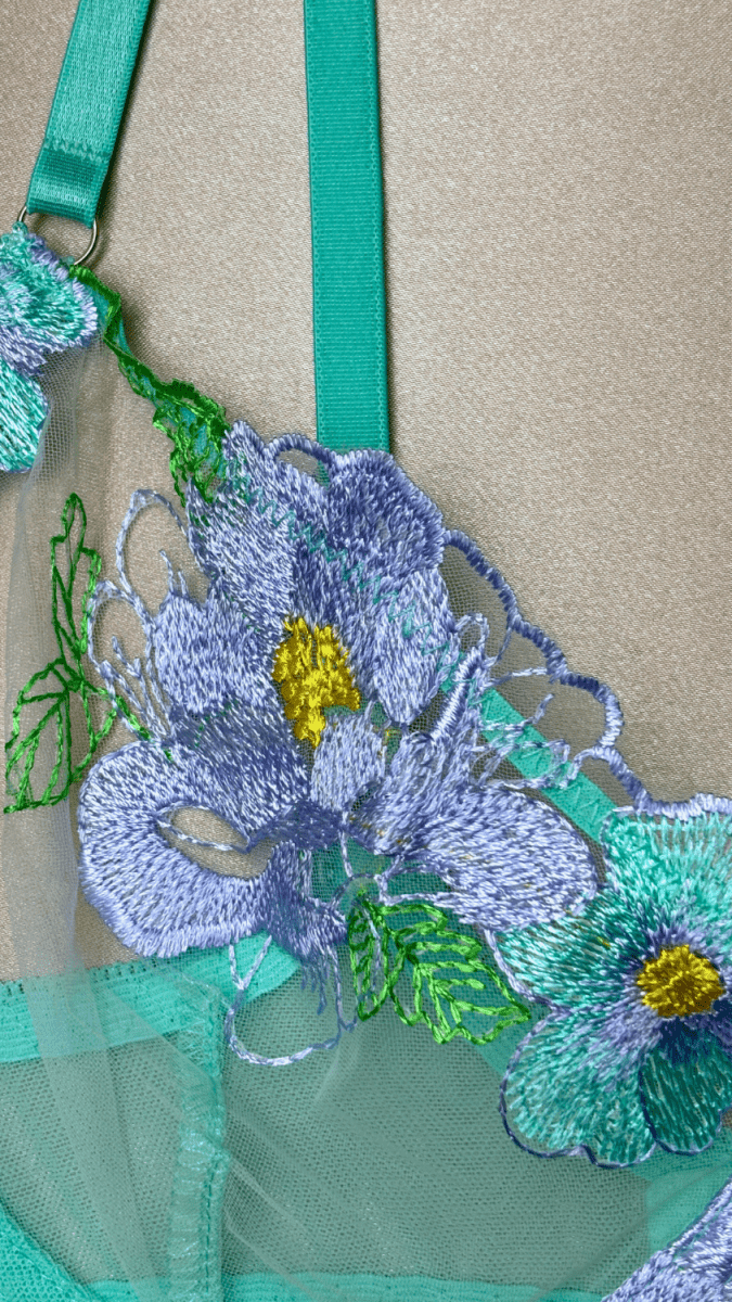 Eden Turquoise Bra - TRÈS FOU OR SOMETHING