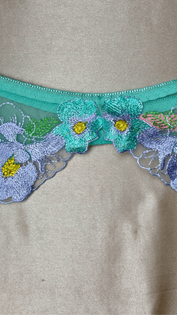 Eden Turquoise Garter - TRÈS FOU OR SOMETHING