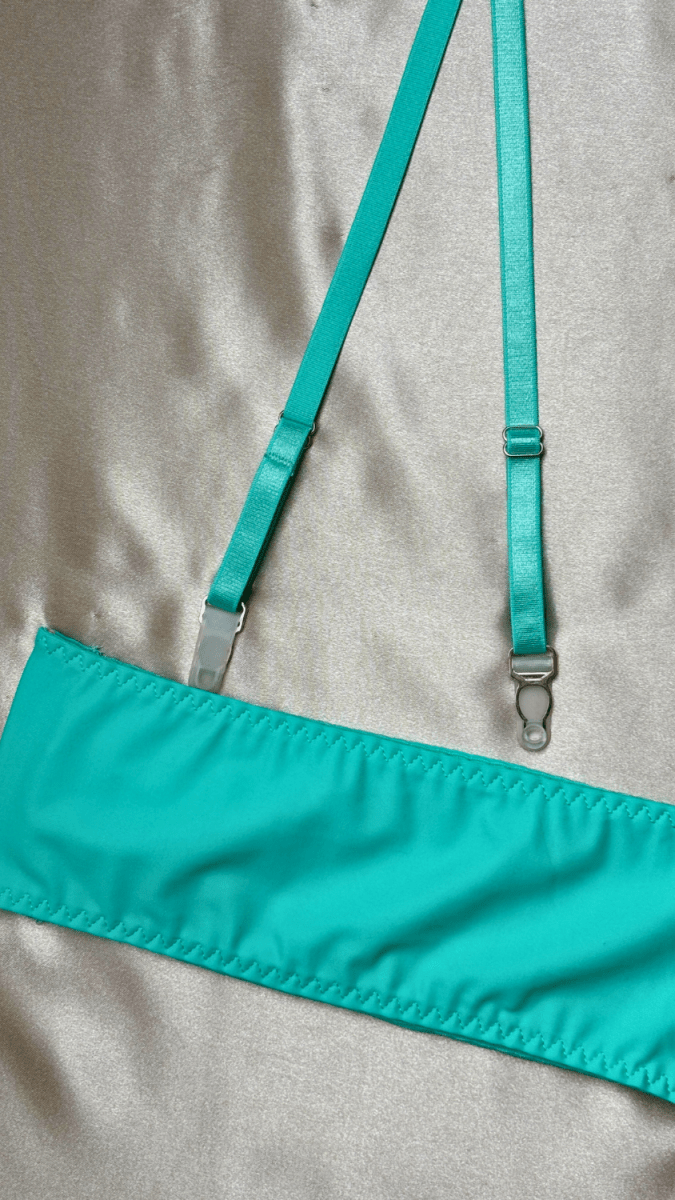 Eden Turquoise Garter - TRÈS FOU OR SOMETHING