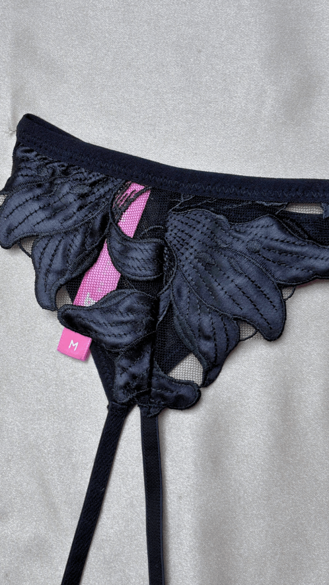 Eloise Black Garter - TRÈS FOU OR SOMETHING