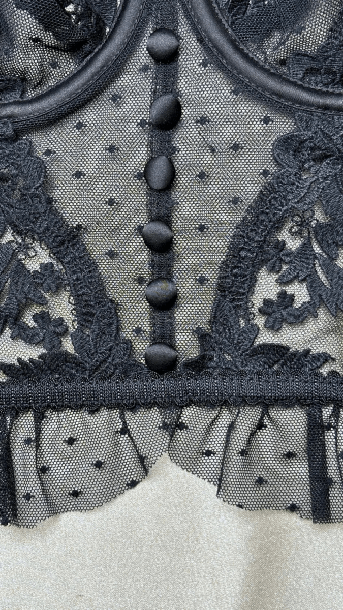 Emilie Black Bustier - TRÈS FOU OR SOMETHING