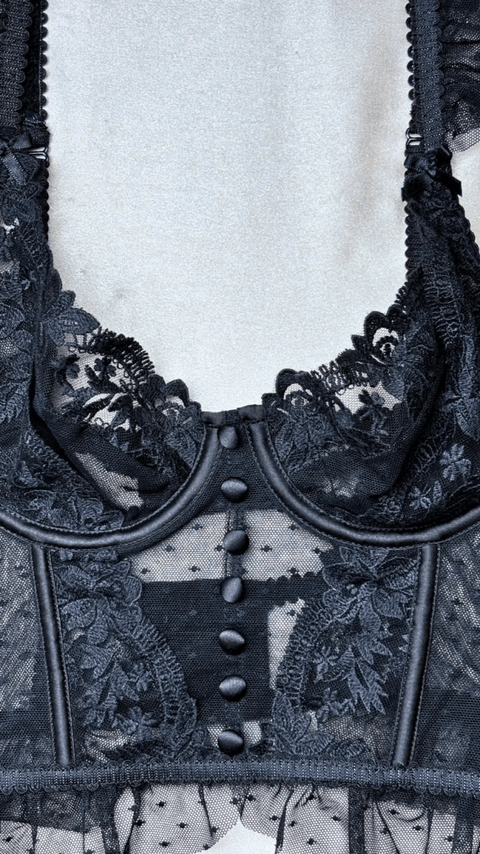 Emilie Black Bustier - TRÈS FOU OR SOMETHING