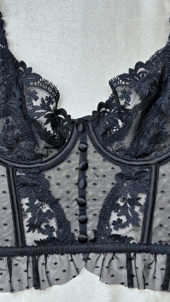 Emilie Black Bustier - TRÈS FOU OR SOMETHING
