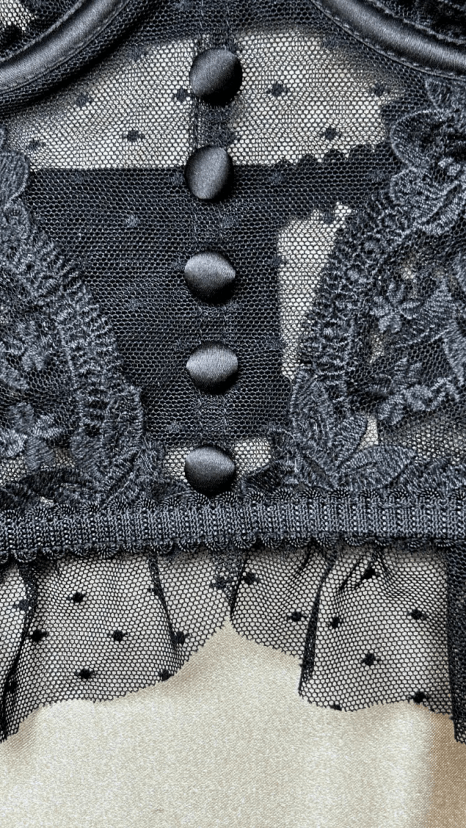 Emilie Black Bustier - TRÈS FOU OR SOMETHING