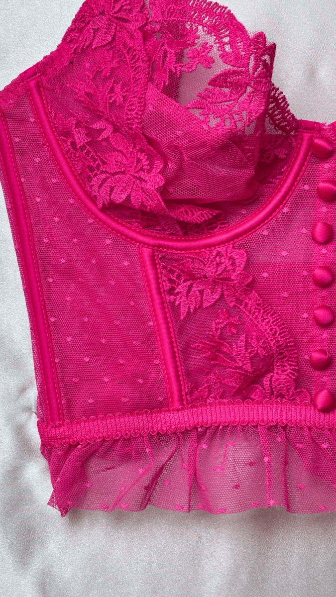 Emilie Pink Bustier - TRÈS FOU OR SOMETHING