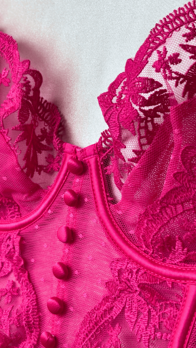 Emilie Pink Bustier - TRÈS FOU OR SOMETHING