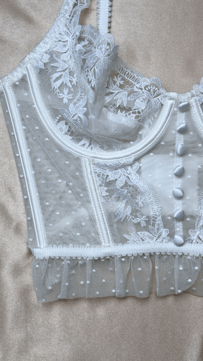 Emilie White Bustier - TRÈS FOU OR SOMETHING