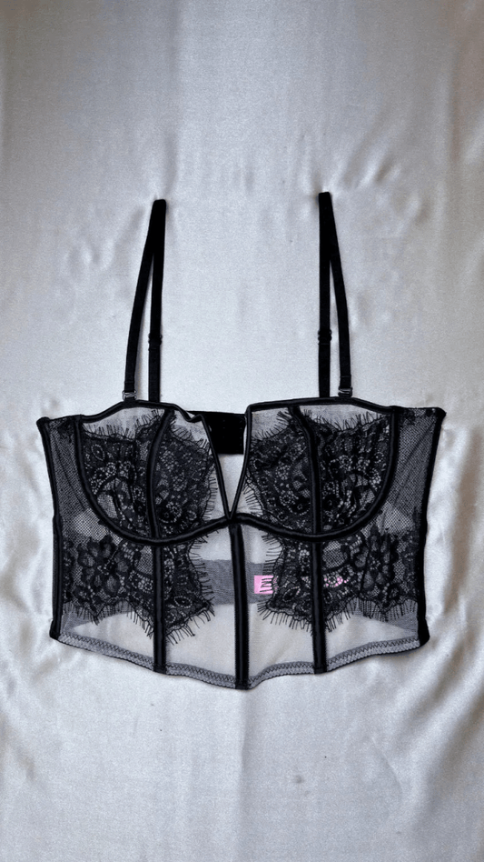 Eva Black Bustier - TRÈS FOU OR SOMETHING