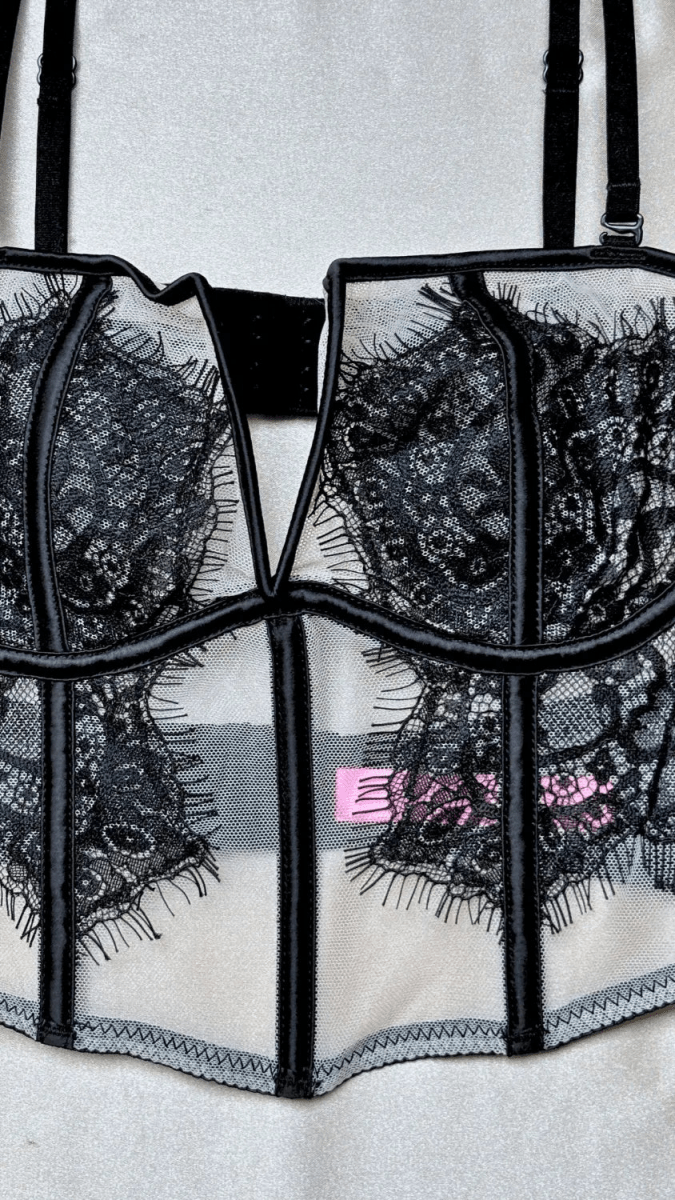 Eva Black Bustier - TRÈS FOU OR SOMETHING