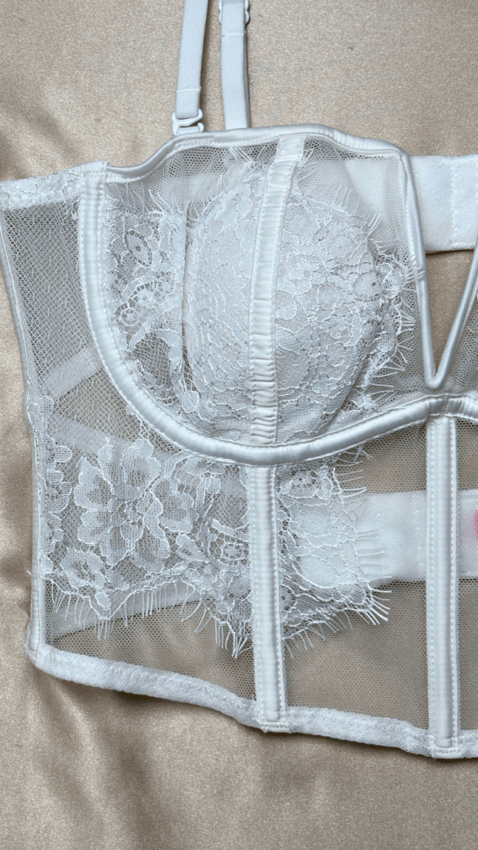 Eva White Bustier - TRÈS FOU OR SOMETHING