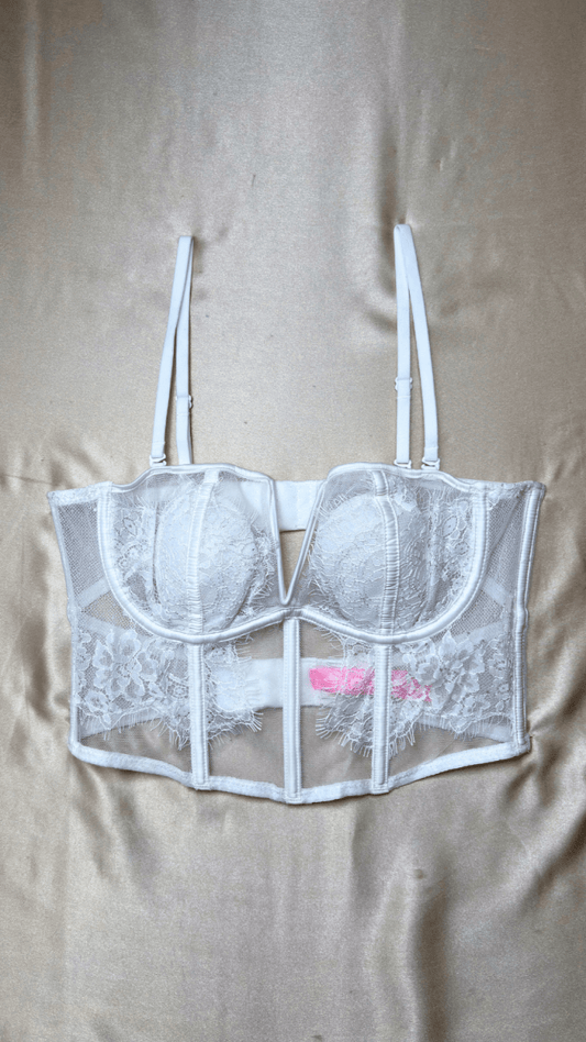 Eva White Bustier - TRÈS FOU OR SOMETHING