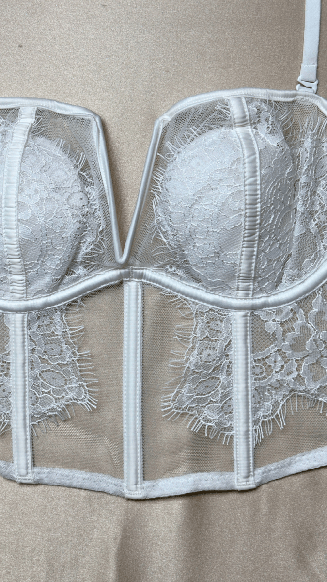Eva White Bustier - TRÈS FOU OR SOMETHING