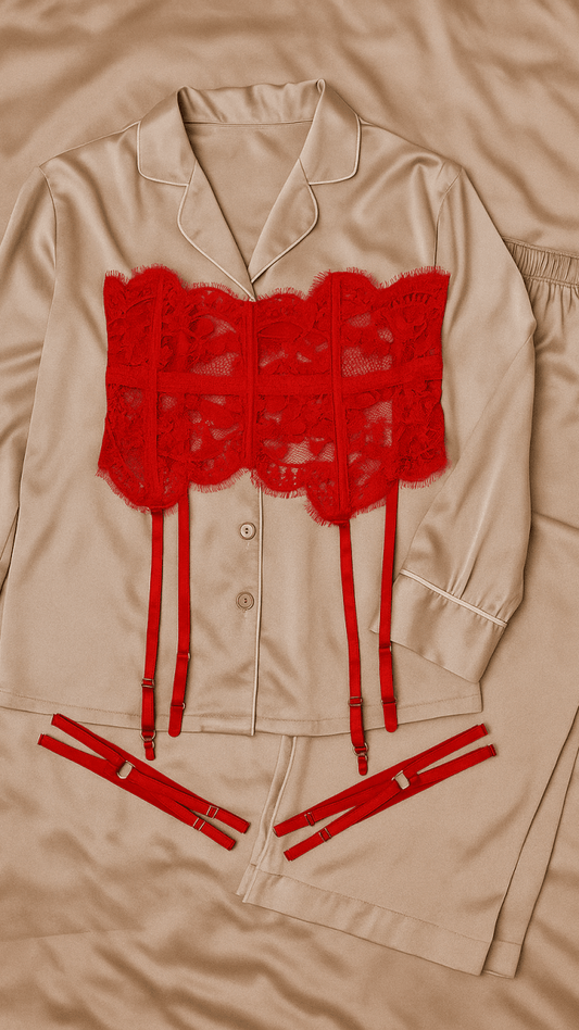 Exquisitely Wrapped in Lace Garter - CHAMBRE 535