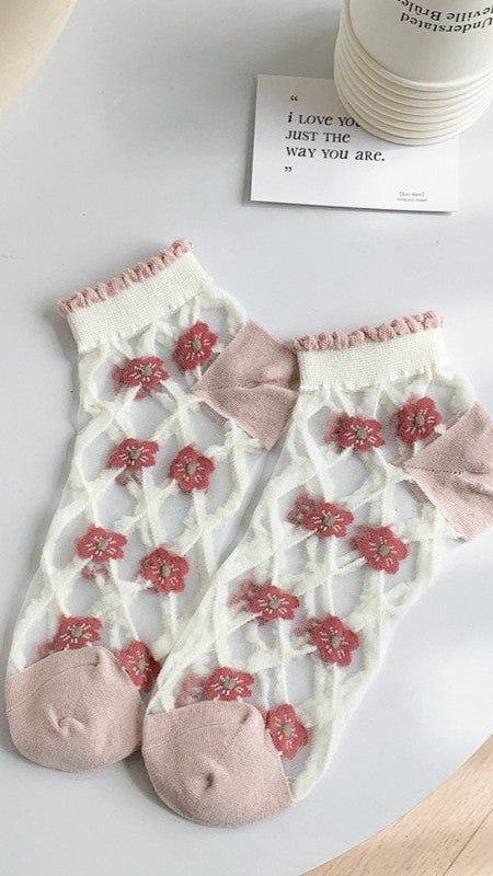 Feminine Floral Socks - CHAMBRE 535