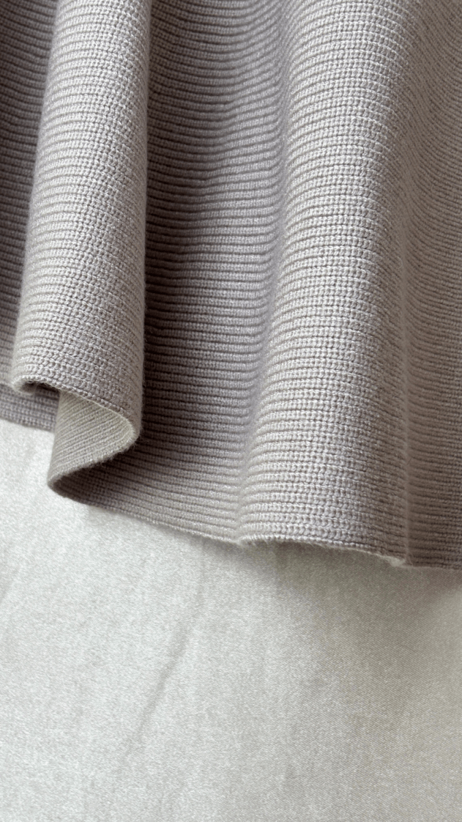 Flared Ruffle Taupe Skirt - TRÈS FOU OR SOMETHING