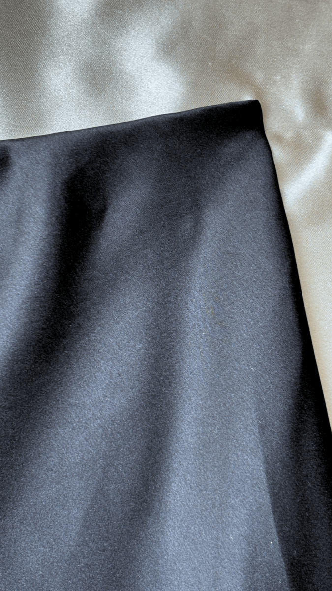 Flowy Satin Black Skirt - TRÈS FOU OR SOMETHING