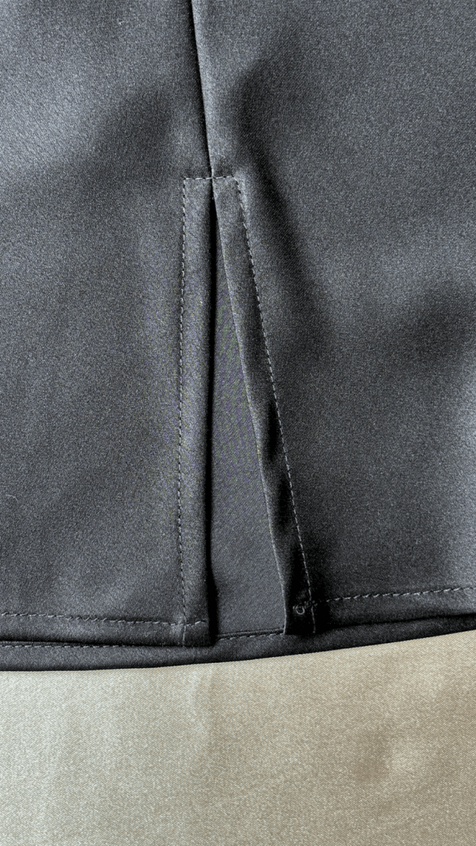 Flowy Satin Black Skirt - TRÈS FOU OR SOMETHING