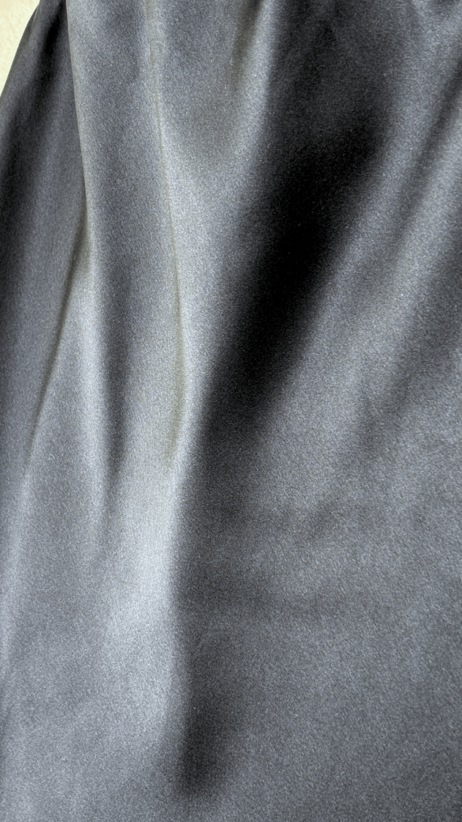 Flowy Satin Black Skirt - TRÈS FOU OR SOMETHING