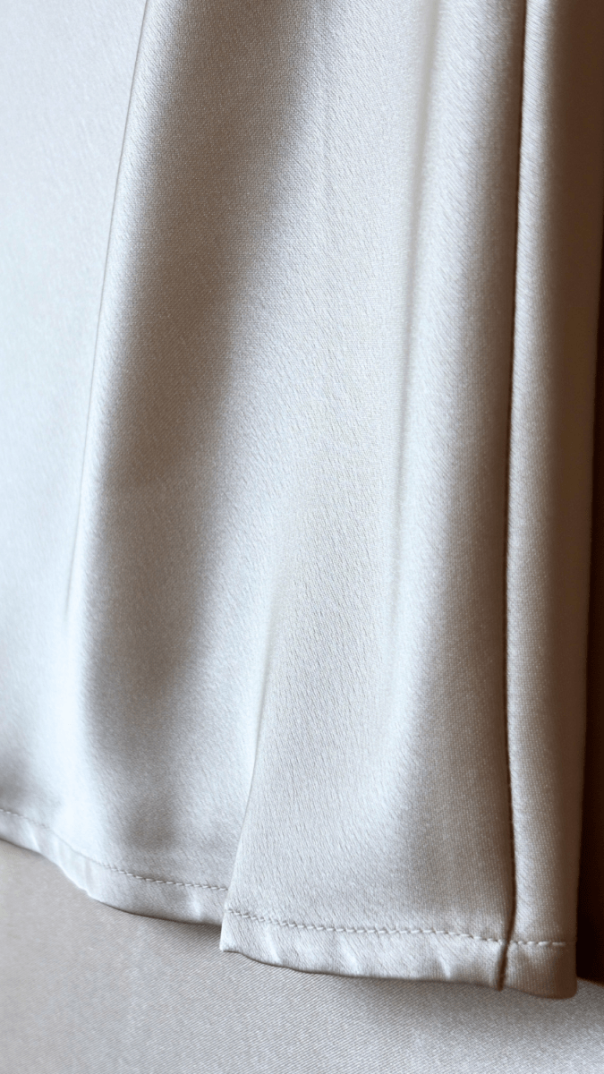 Flowy Satin Gold Skirt - TRÈS FOU OR SOMETHING