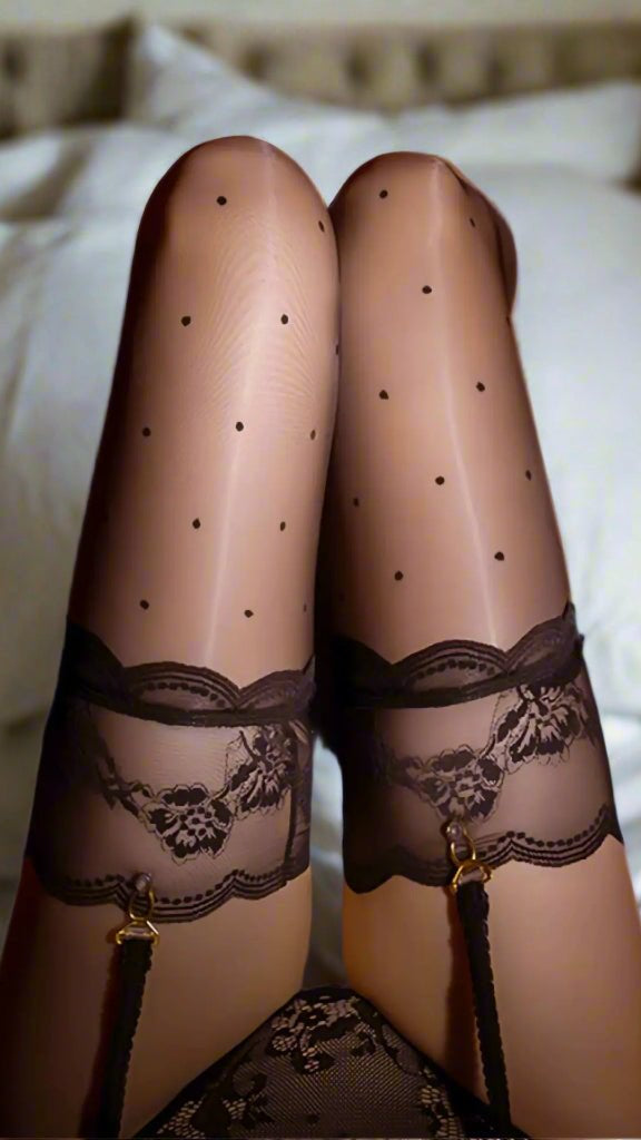 Freckles in Lace Stockings - TRÈS FOU OR SOMETHING