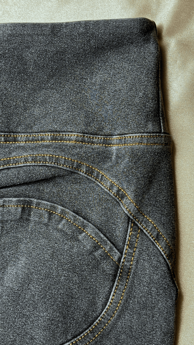High Rise Butt Enhancer Gray Jeggings - TRÈS FOU OR SOMETHING