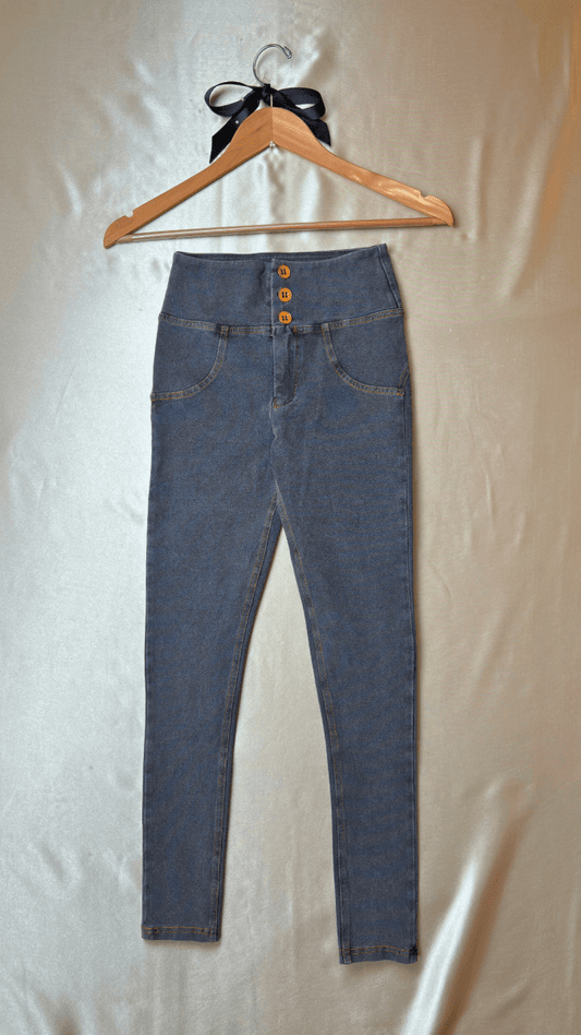 High Rise Butt Enhancer Gray Jeggings - TRÈS FOU OR SOMETHING