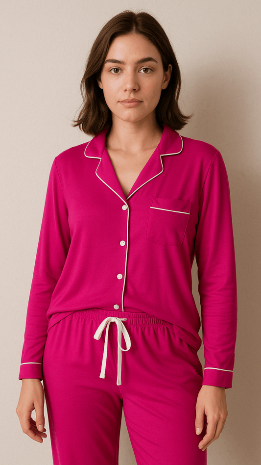 In The Moodal Fushia Pajama Trouser - TRÈS FOU OR SOMETHING