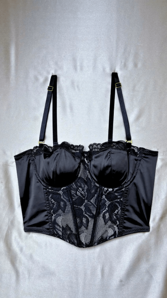Jolie Black Bustier - TRÈS FOU OR SOMETHING