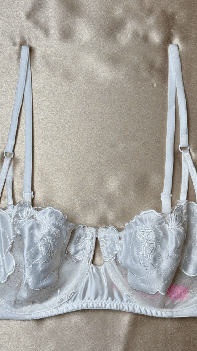 Joy White Bra - TRÈS FOU OR SOMETHING